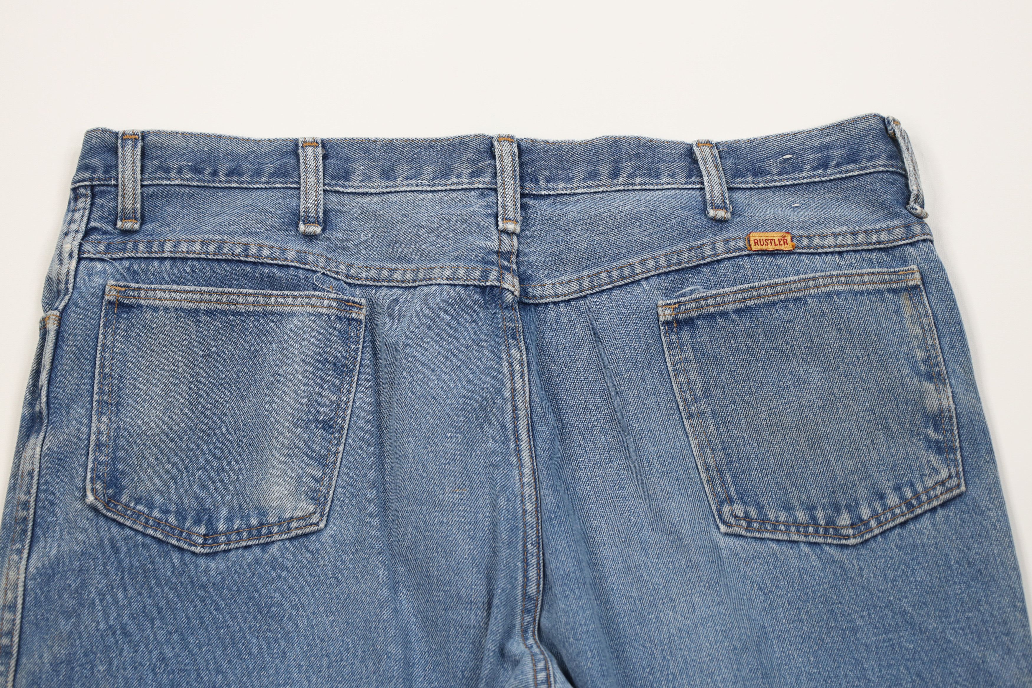 Vintage Vintage 70s Streetwear Flared Bootcut Denim Jeans Blue USA Size US 40 / EU 56 - 13 Thumbnail