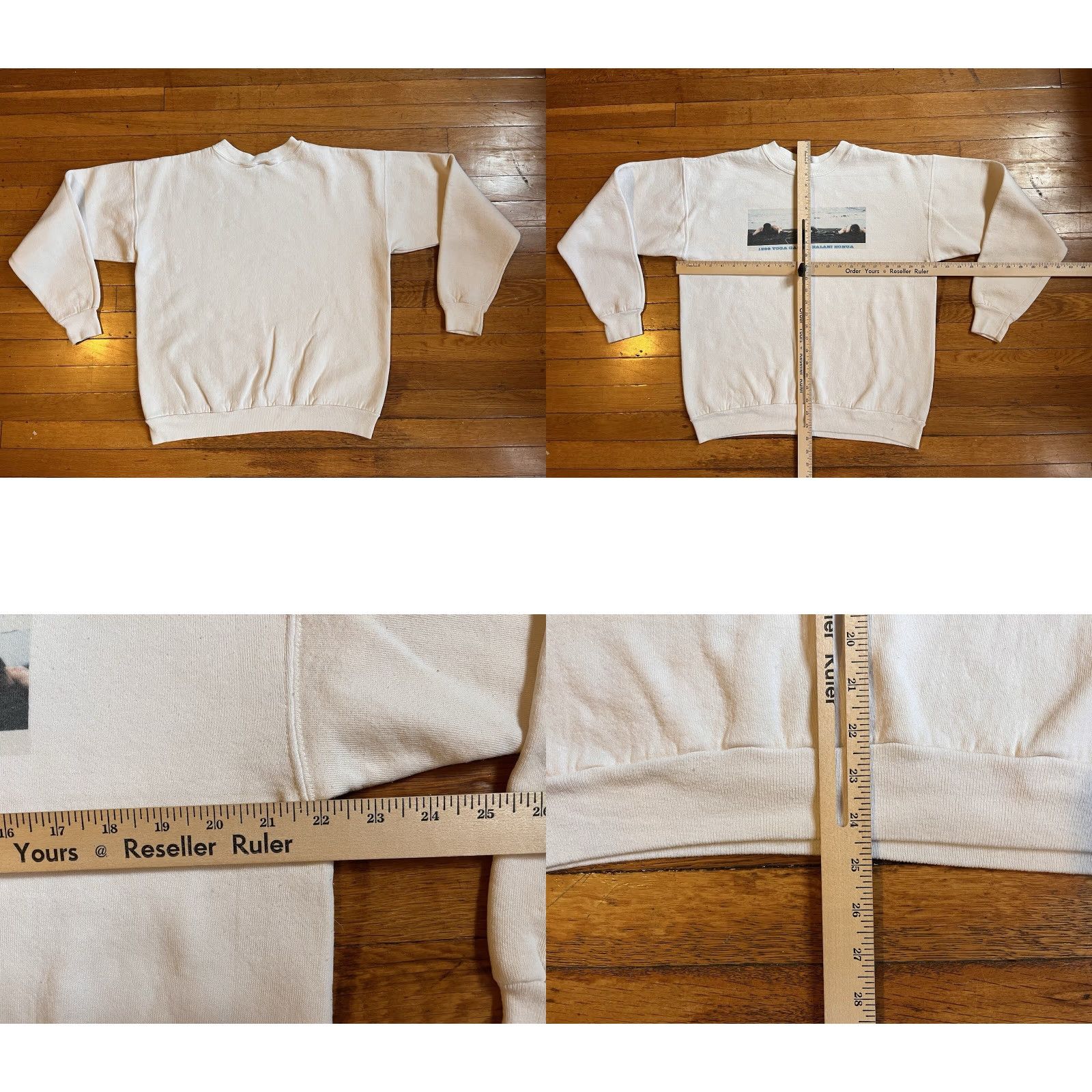 Hanes VINTAGE 1996 Yoga Games Kalani Honua Hawaii Sweatshirt Men’s Large White Hanes Size US L / EU 52-54 / 3 - 8 Thumbnail