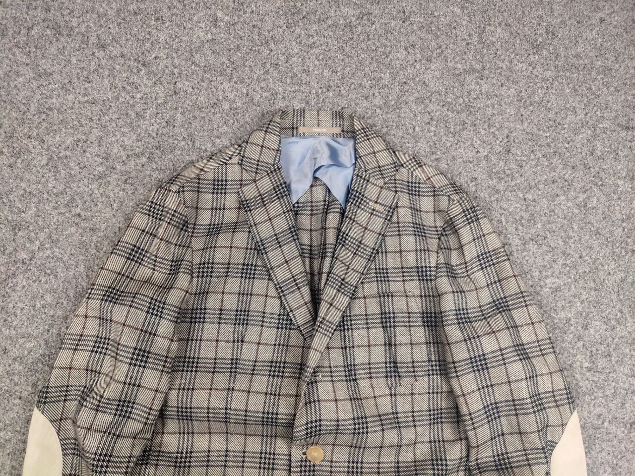 Paoloni Paoloni Italy Design classic light checked Blazer jacket Size US M / EU 48-50 / 2 - 8 Thumbnail