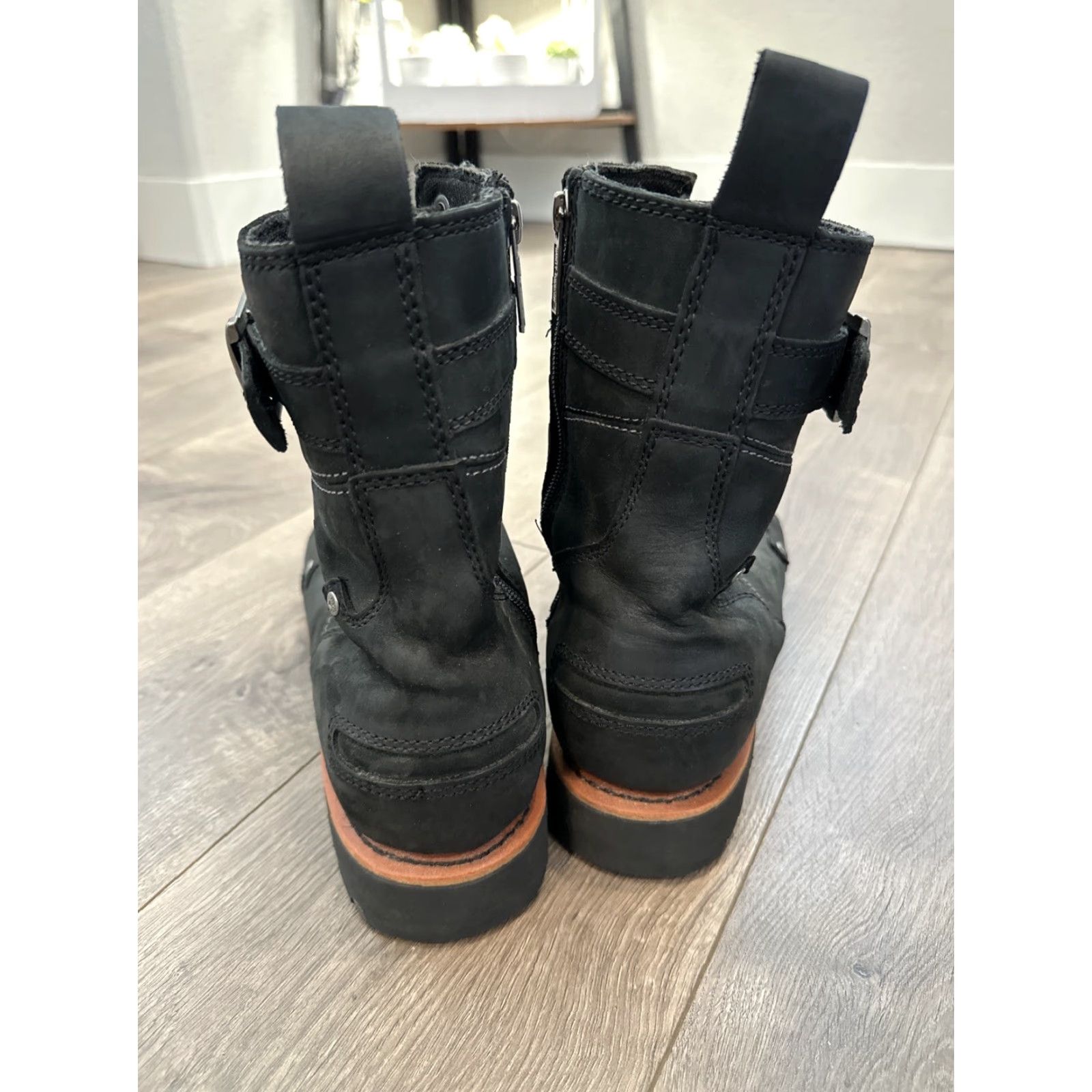 Harley Davidson VINTAGE Harley-Davidson Wickson Mens Boots Leather Black 13 M US Rare Boots Size US 12 / EU 45 - 5 Thumbnail
