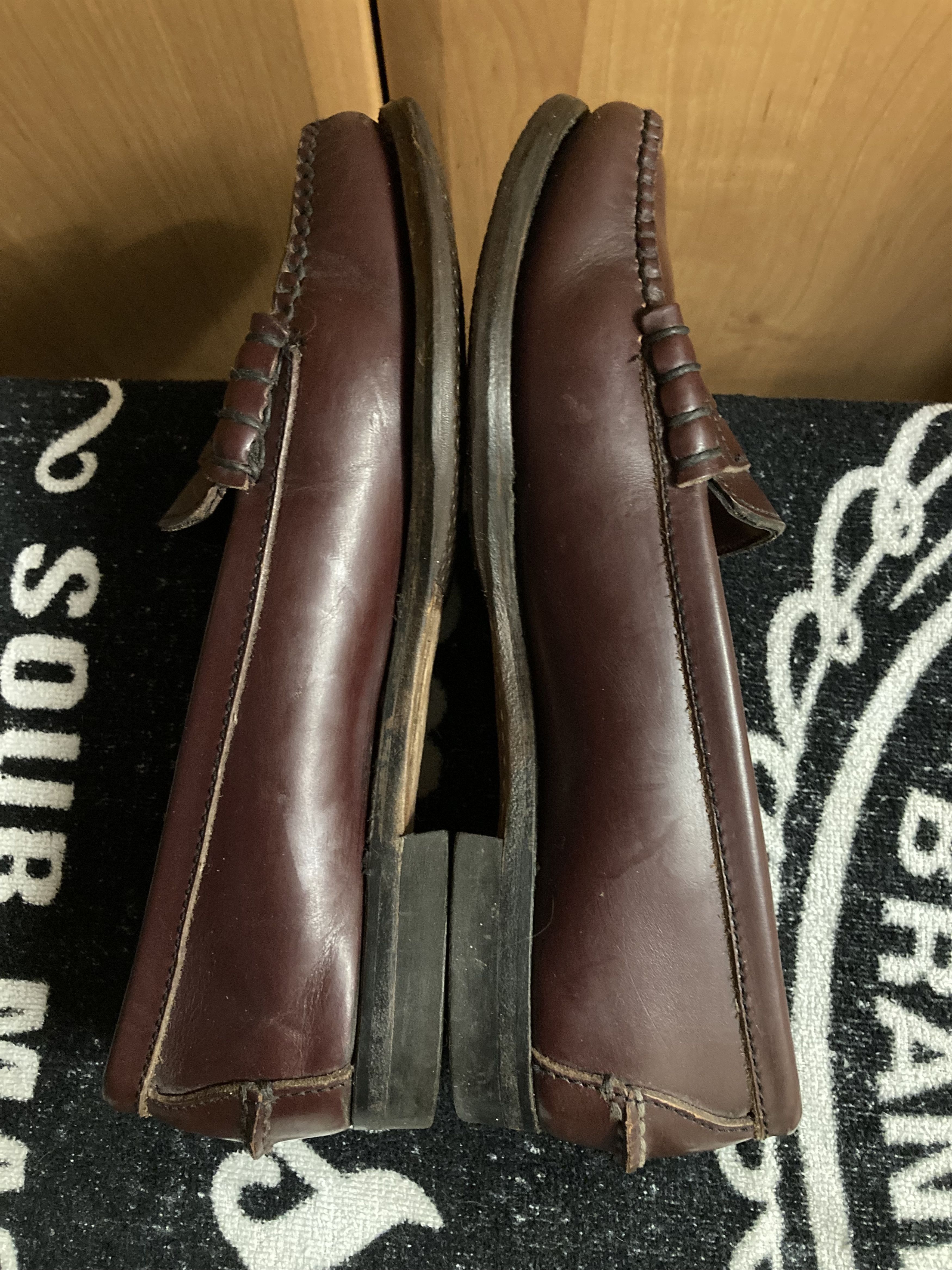 Timberland × Vintage Rare Vintage Timberland Penny Loafers Shoes Burgundy Red, Size US 8 / IT 38 - 11 Thumbnail
