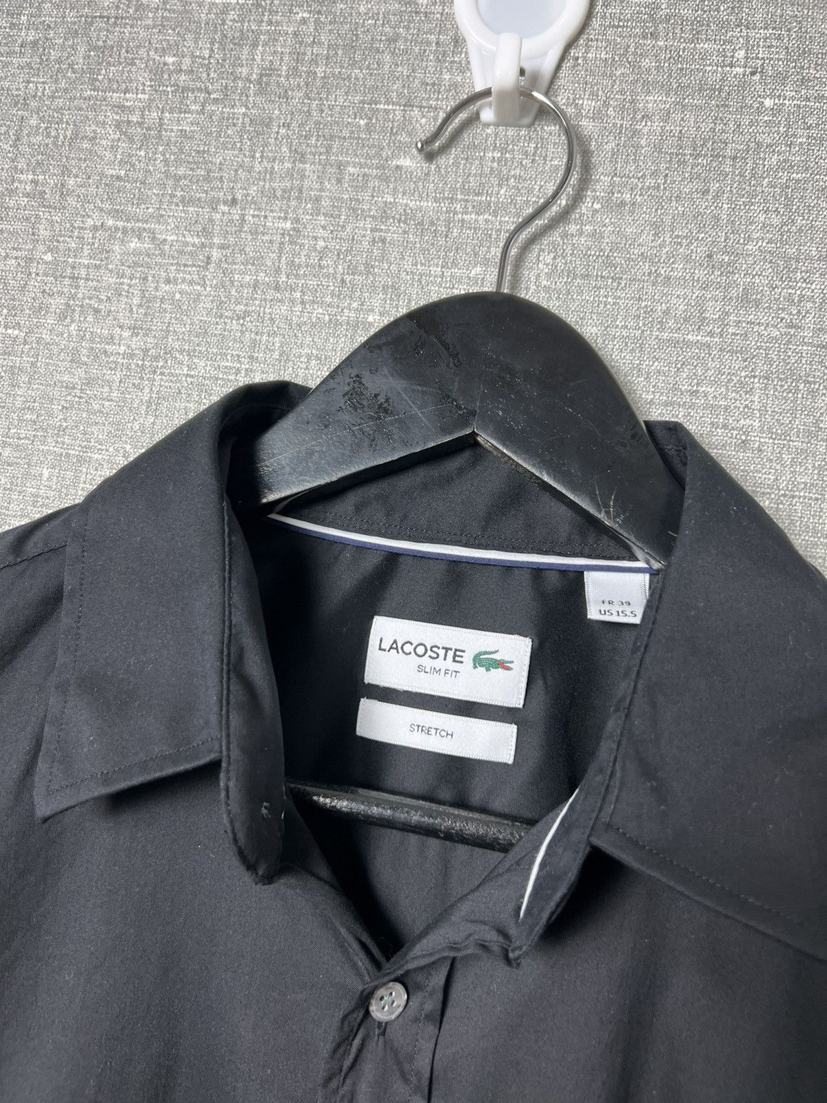 Lacoste Lacoste Black Button Up Long Sleeve Shirt With White Logo Size US S / EU 44-46 / 1 - 6 Thumbnail