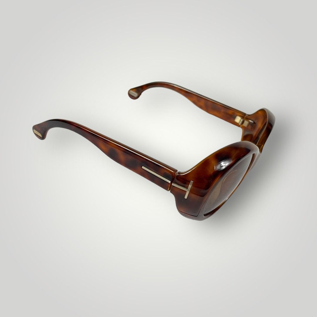 Tom Ford Tom Ford Oval Leopard Brown Sunglasses Size ONE SIZE - 3 Thumbnail