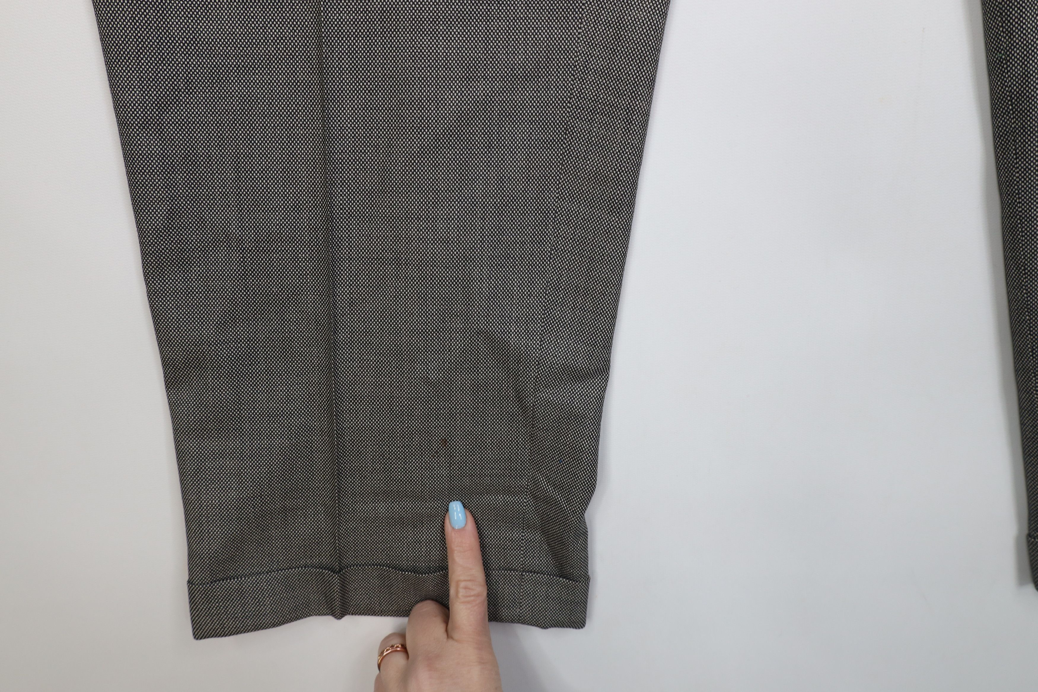 Vintage Ralph Lauren 3 Piece Wool Knit Suit Wedding Polka Dot Size 46L - 8 Thumbnail
