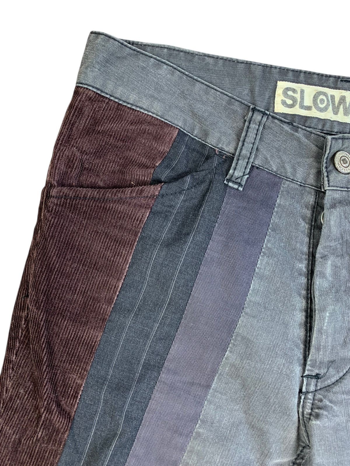 Japanese Brand Y2K 2000’s Slowgun 3 Panel Slim Denim Size US 29 - 3 Thumbnail