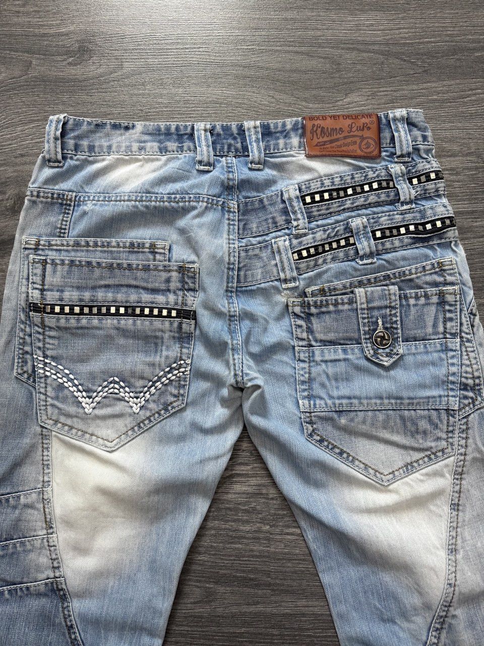 Japanese Brand Japanese Y2K Kosmo Lupo Jeans distressed Denim pants jeans Size US 32 / EU 48 - 6 Thumbnail
