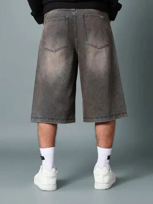 Other Washed drip denim shorts jorts RETRO Size US 30 / EU 46 - 6 Thumbnail