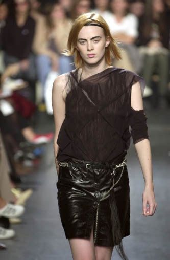 Ann Demeulemeester S/S01 Ann Demeulmeester Leather Mini Skirt Size 26" / US 2 / IT 38 - 6 Thumbnail