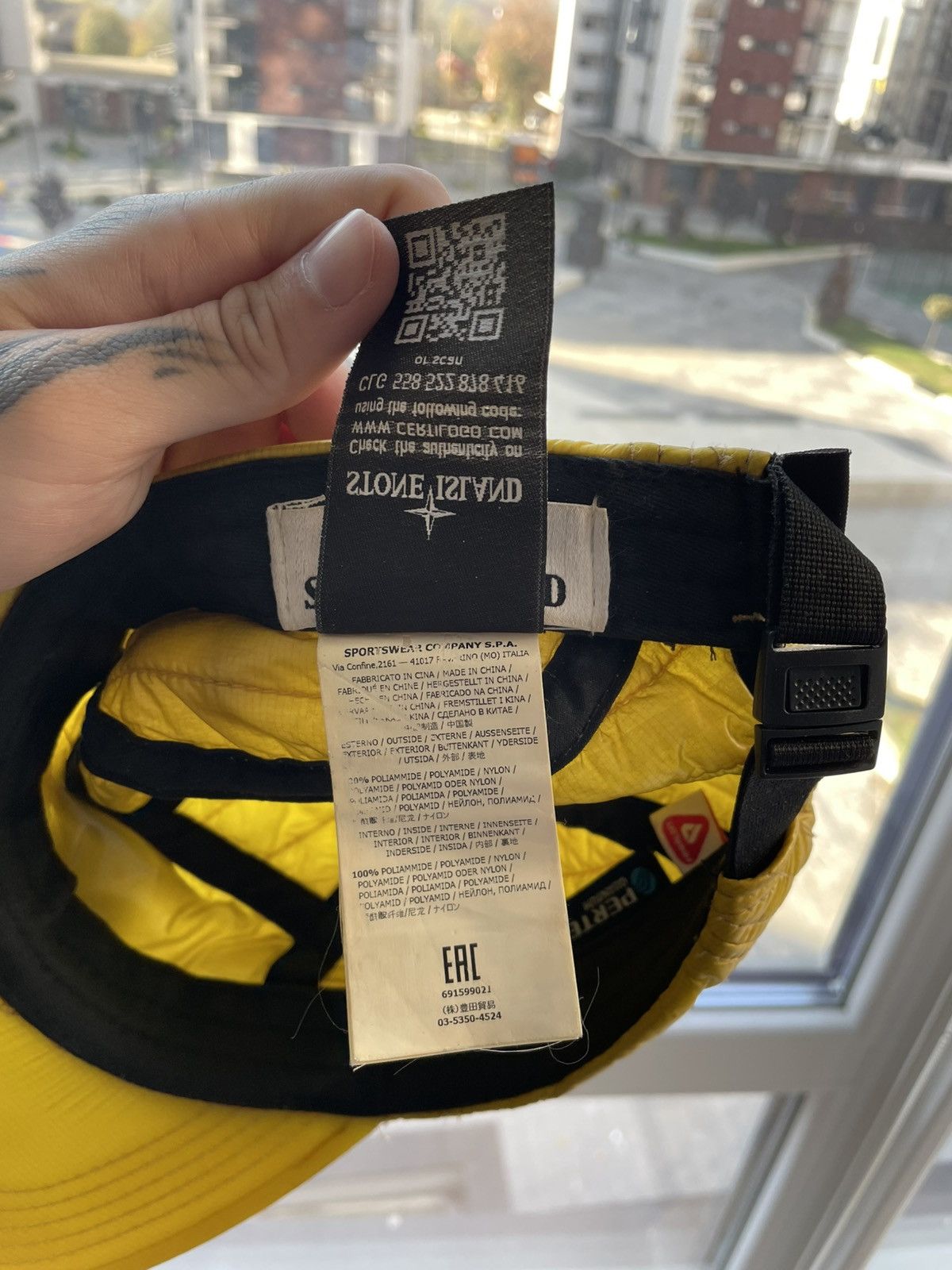 Stone Island Stone Island Nylon Yellow Cap Size ONE SIZE - 7 Thumbnail