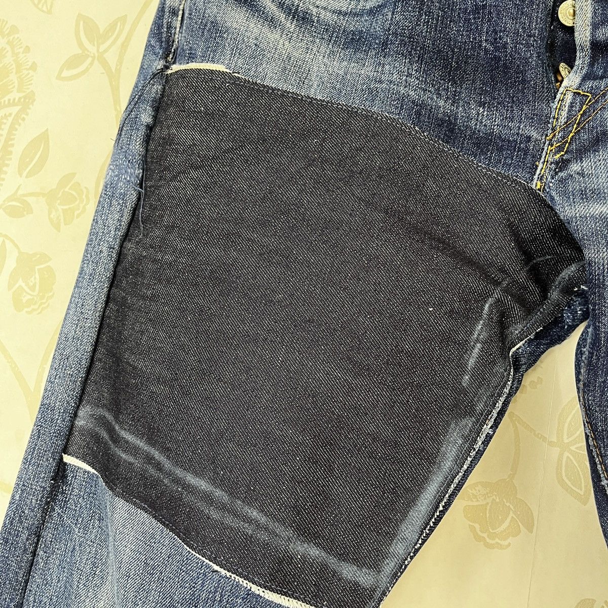 RRL Ralph Lauren Vintage RRL Ralph Lauren Hidden Rivet Distressed Denim Size US 34 / EU 50 - 9 Thumbnail