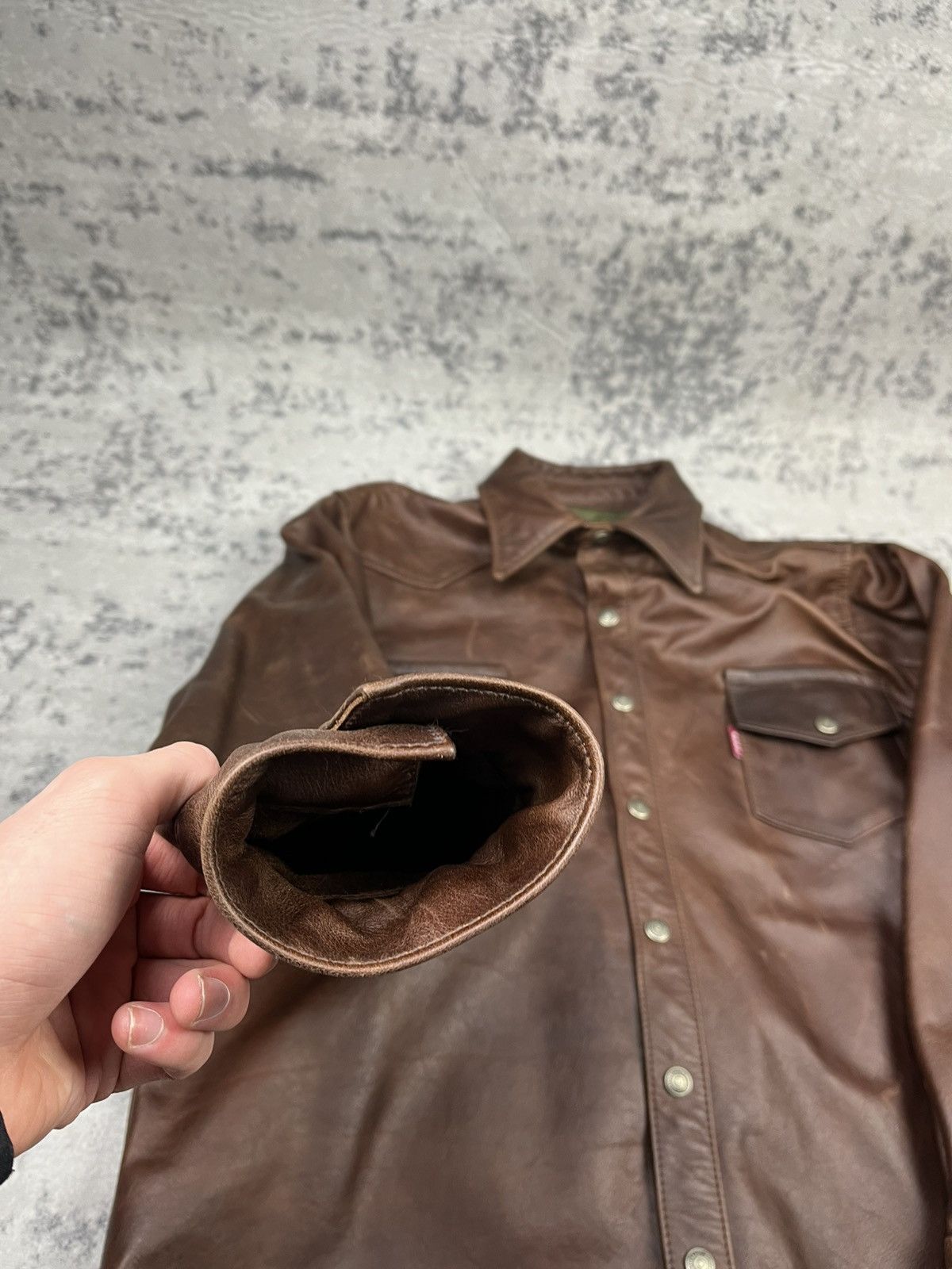 Aero Leathers Leather jacket brown Size US XL / EU 56 / 4 - 7 Thumbnail