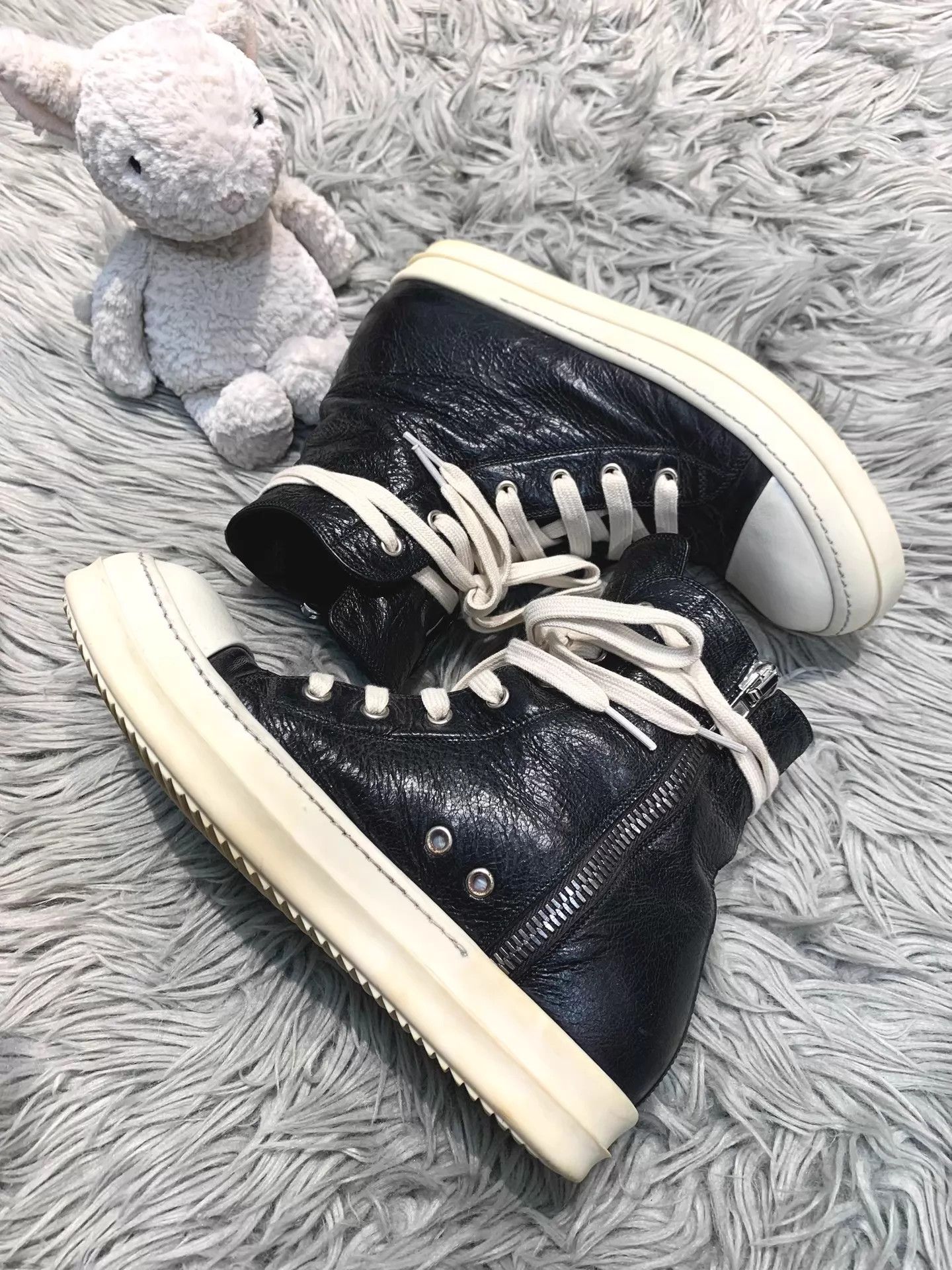 Rick Owens Rick Owens 17ss Mainline Distressed Wrinkled Leath HT Men's Size US 6.5 / EU 39-40 - 6 Thumbnail