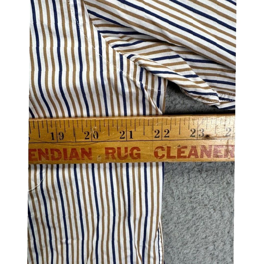 Vintage R.M. Williams Stockyard Button Up Shirt Mens Medium Tan Striped Regular Fit Long Sleeve Knit 100% Cotton Button Pocket Size US M / EU 48-50 / 2 - 7 Thumbnail
