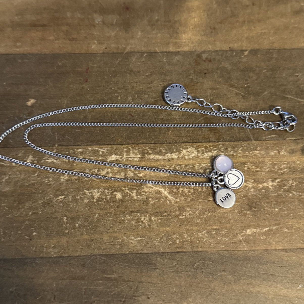 BCBGeneration BCBGeneration silver tone Love theme charm pendant necklace Size ONE SIZE - 3 Thumbnail