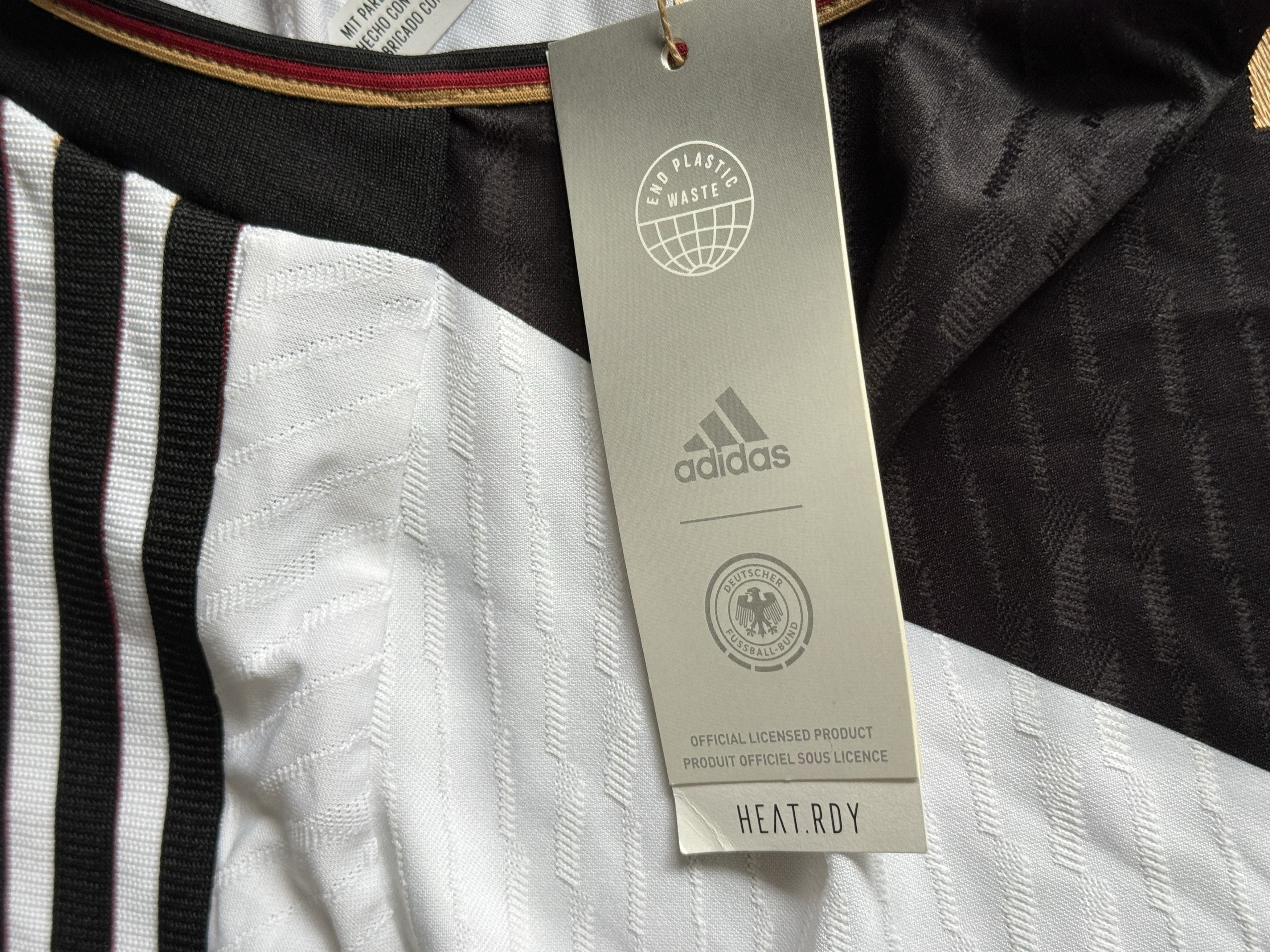 Adidas GERMANY 22/23 SHIRT JERSEY FOOTBALL HEAT.RDY ADIDAS SIZE L Size US L / EU 52-54 / 3 - 5 Thumbnail