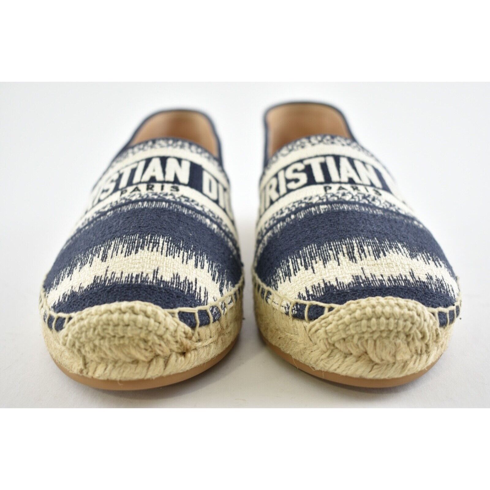 Dior Dior Granville D Stripes Cotton Blue White Logo Size US 7 / IT 37 - 7 Thumbnail
