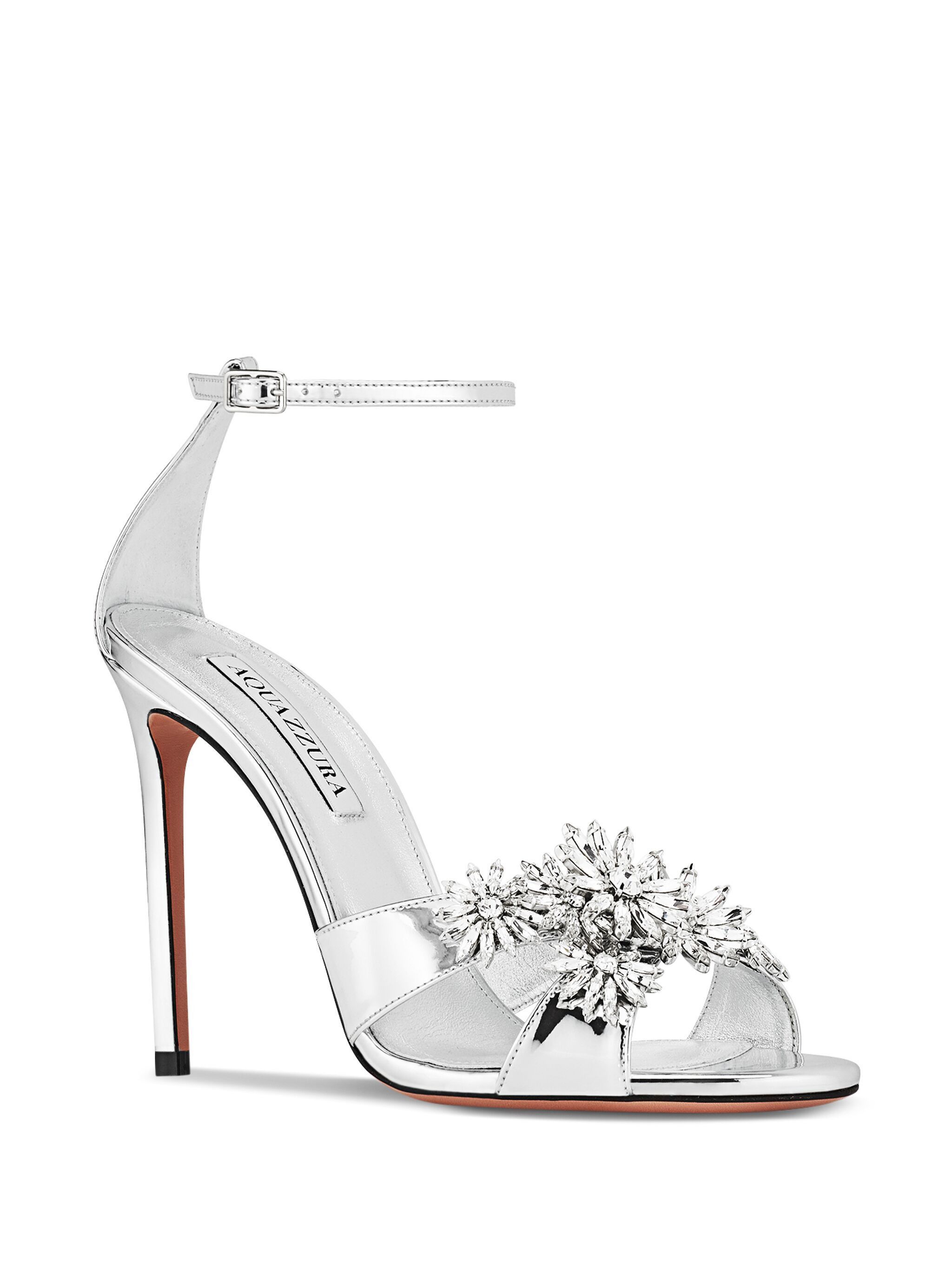 Aquazzura o1srvl11e1024 Heel in Silver Size US 7 / IT 37 - 1 Thumbnail