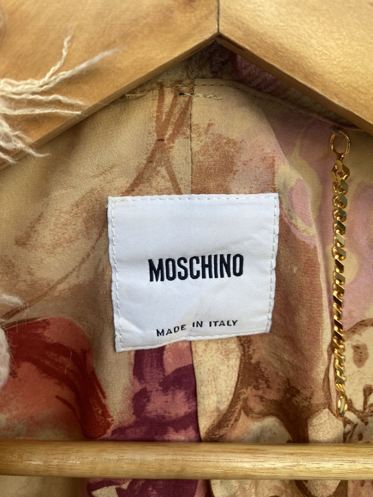Moschino Moschino virgin wool blazer silk lining leather Size S / US 4 / IT 40 - 7 Thumbnail