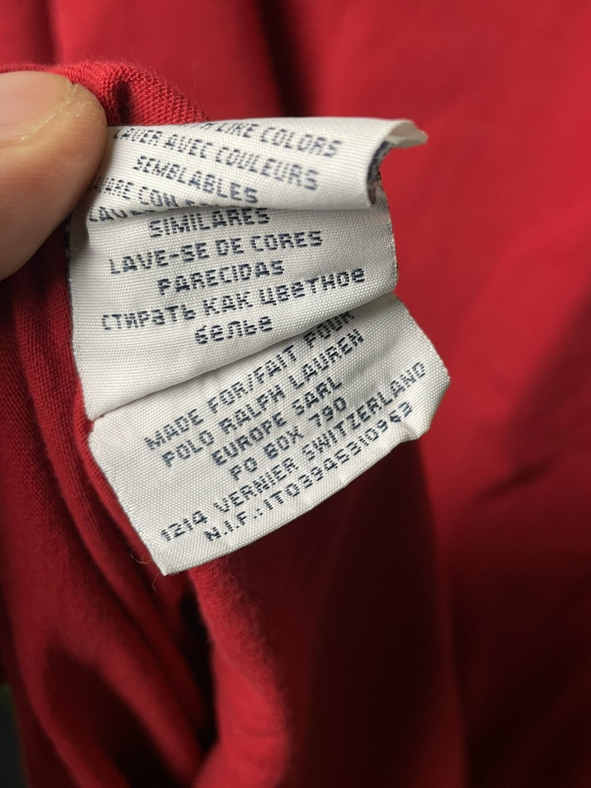 Polo Ralph Lauren Vintage Polo Ralph Lauren Red T-shirt Size US L / EU 52-54 / 3 - 10 Thumbnail