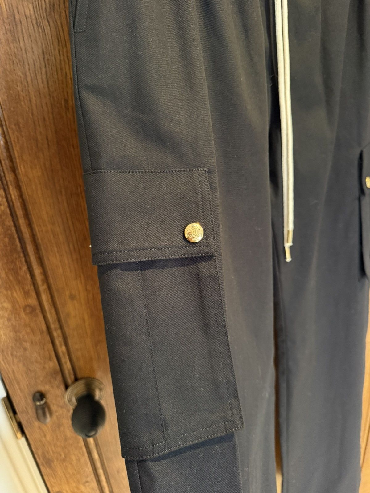 Celine SS24 Celine black cargo trousers pants Hedi Slimane 48 50 Size US 32 / EU 48 - 12 Thumbnail