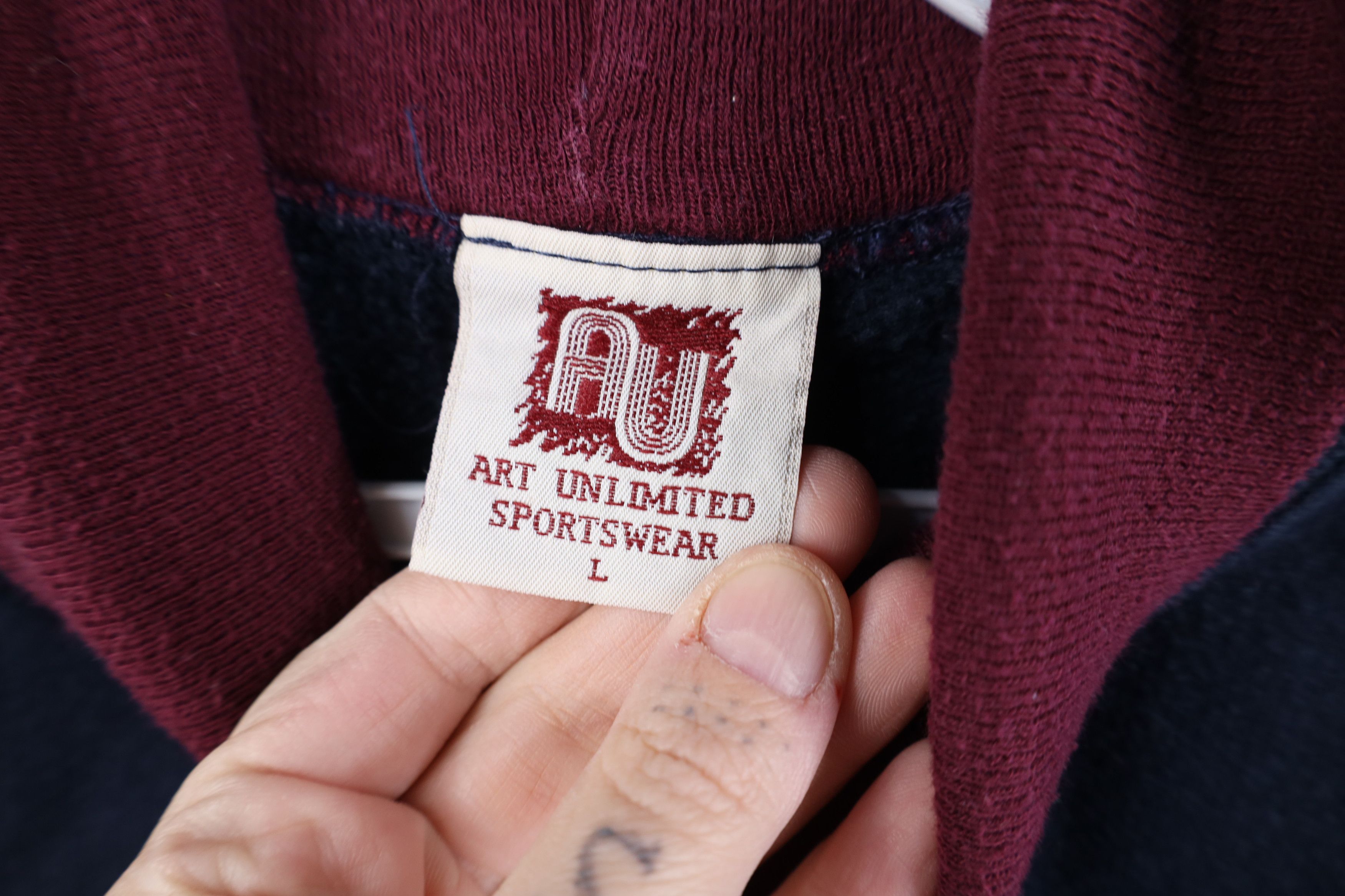 Vintage Vintage 90s Art Unlimited Print Turtleneck Sweatshirt USA Size L / US 10 / IT 46 - 11 Thumbnail