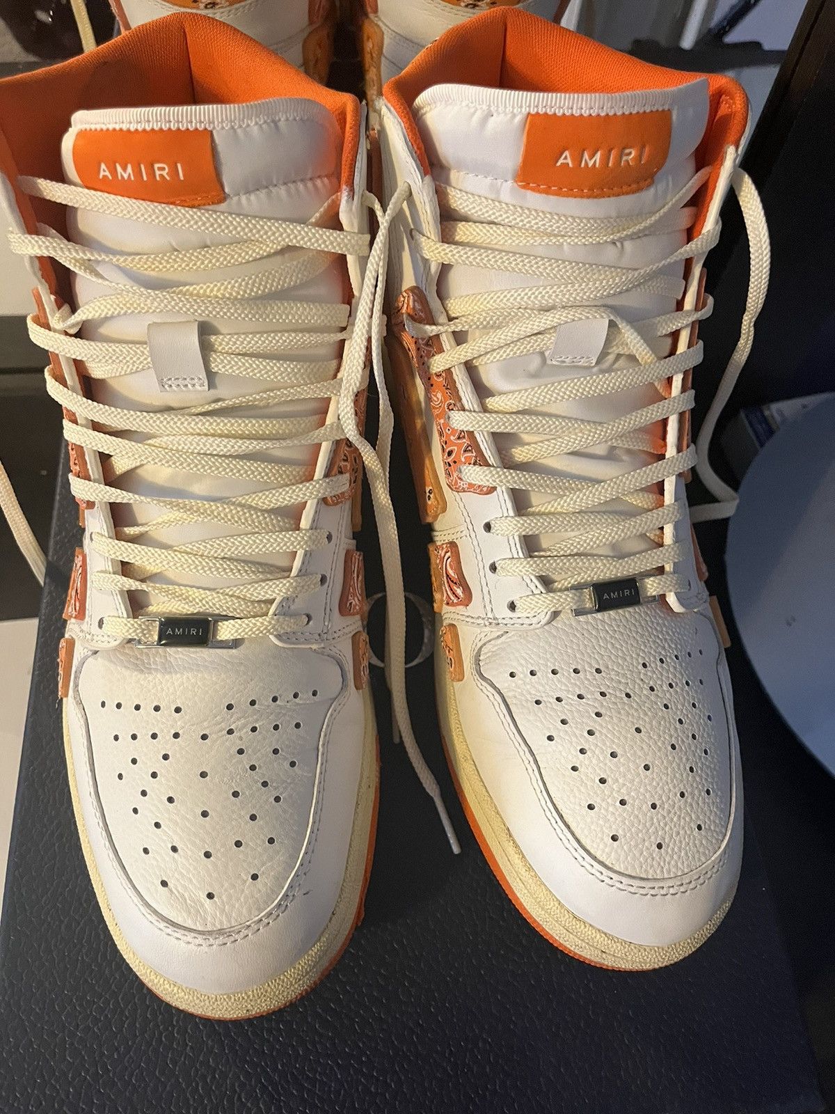 Amiri Skel-Top Hi Bandana High-Top Sneakers Size US 11 / EU 44 - 3 Thumbnail