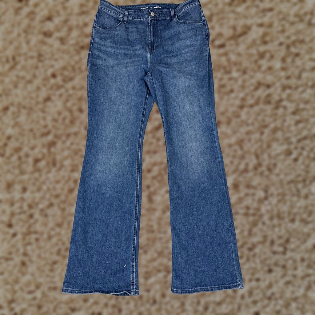 Old Navy Old Navy Wow Flare Jeans Womens 14 Blue Med Wash High Rise Stretch 32x31 Denim Jeans Womens 14 Blue Medium Wash Flared Stretch Old Navy Jeans Mens? Size 36" / US 14 / IT 50 - 1 Thumbnail