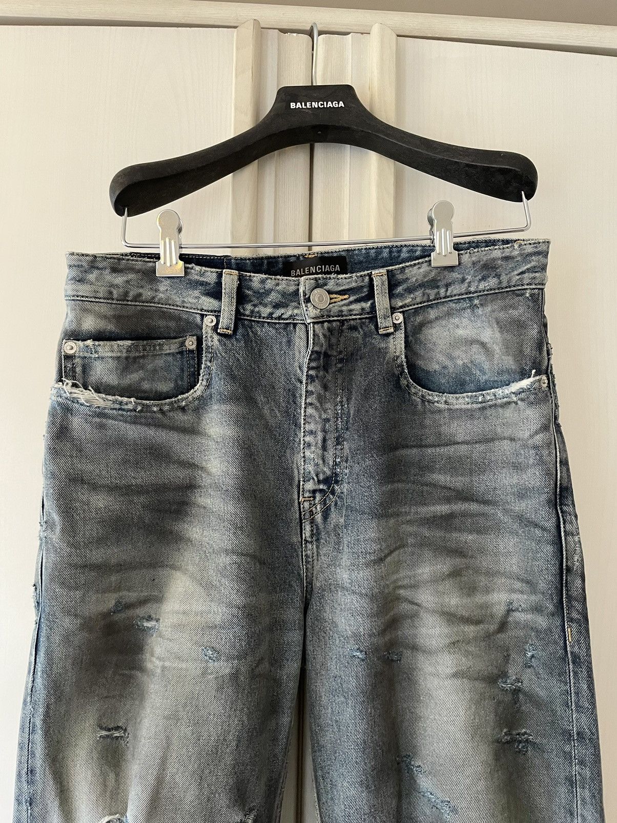 Balenciaga *RARE* Slim Mud Show Distressed Jeans (S) Size US 30 / EU 46 - 4 Thumbnail