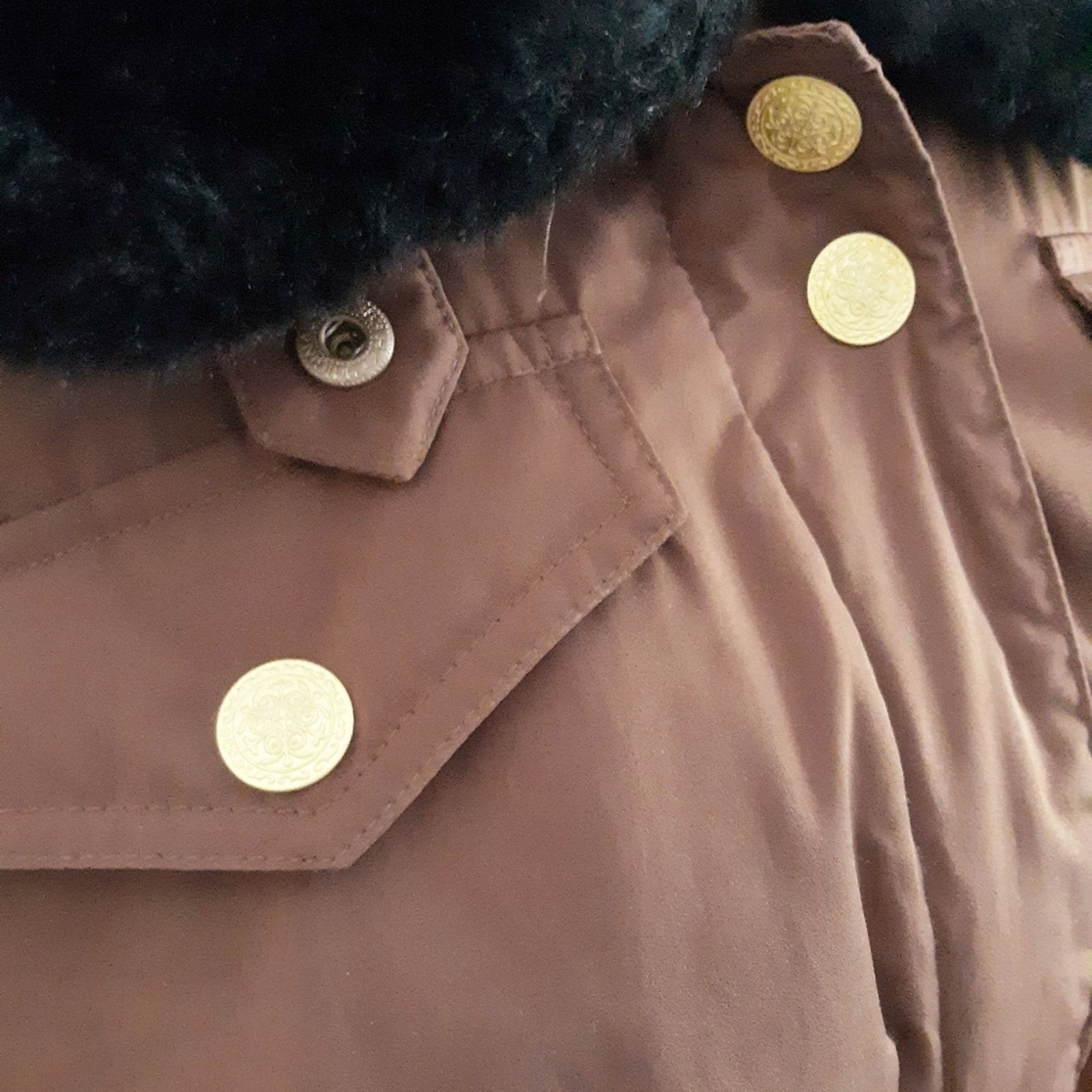 Vintage VTG Fera Insulated Belted Fur Trim Jacket Size M / US 6-8 / IT 42-44 - 5 Thumbnail