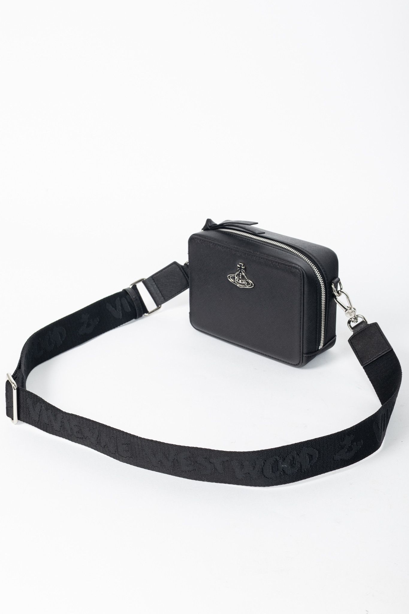 Vivienne Westwood Vivienne Westwood Melih Black Vegan Leather Camera Bag Size ONE SIZE - 6 Thumbnail