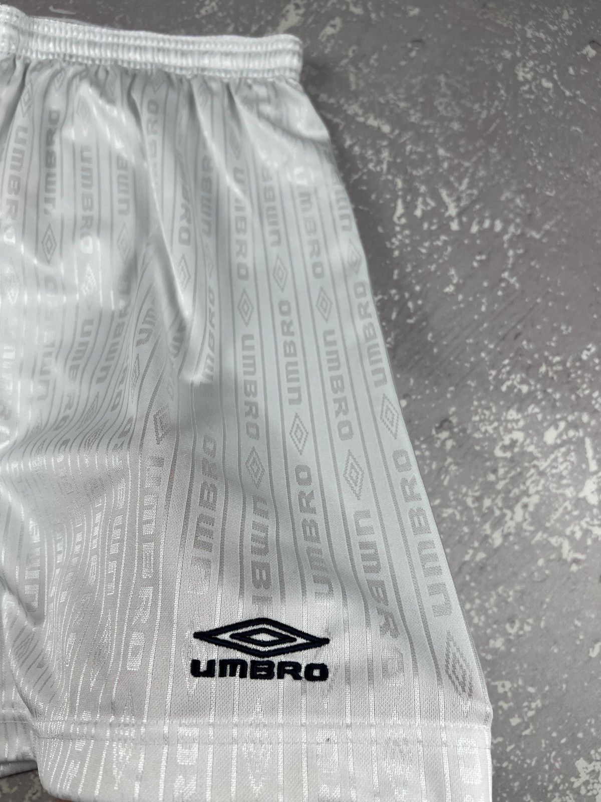 Umbro RARE Vintage Umbro Monogram Shiny Soccer Shorts Blokecore Size US 38 / EU 54 - 4 Thumbnail