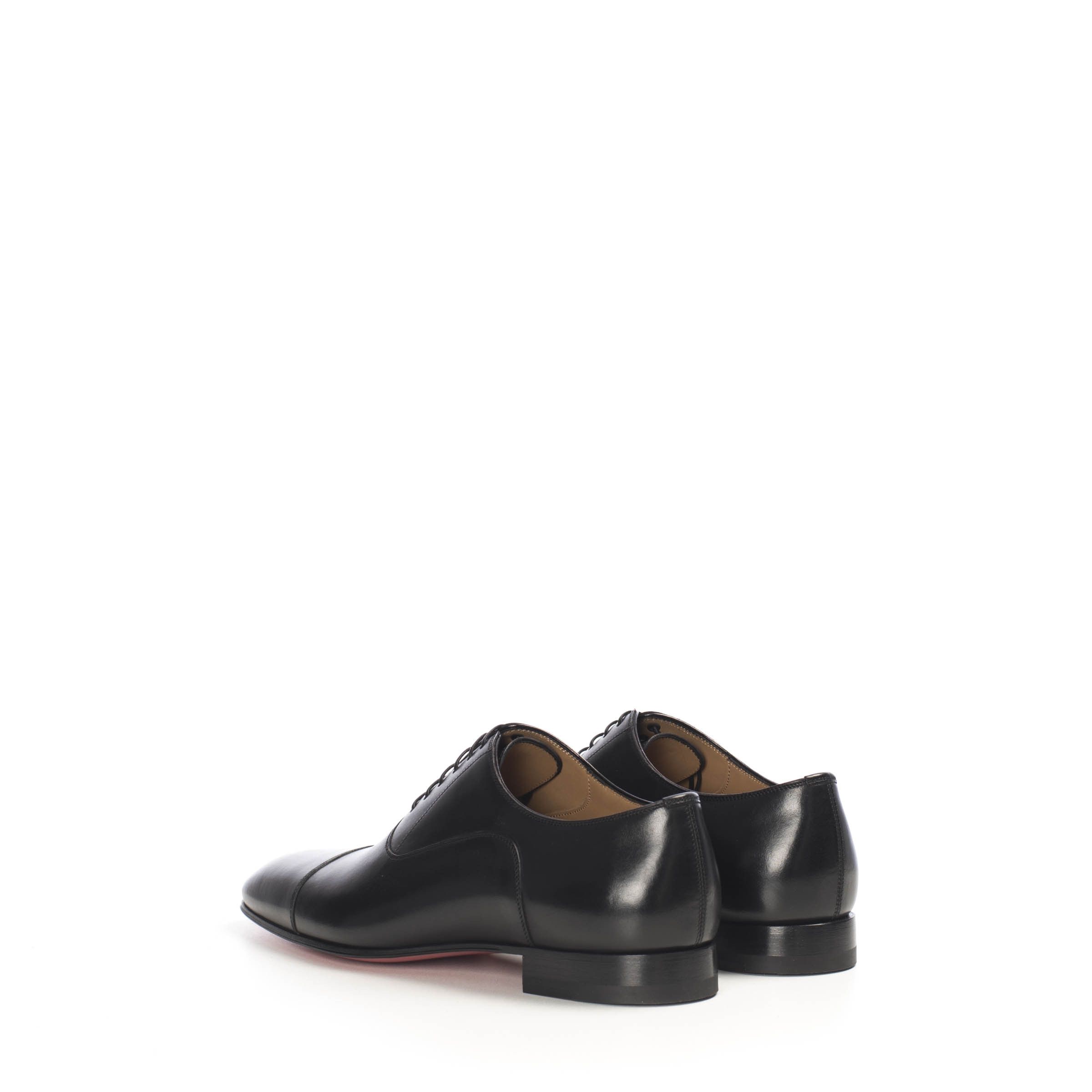 Christian Louboutin Black Leather Greggo Oxford Shoes Size 39,5 Size US 6.5 / EU 39-40 - 5 Thumbnail