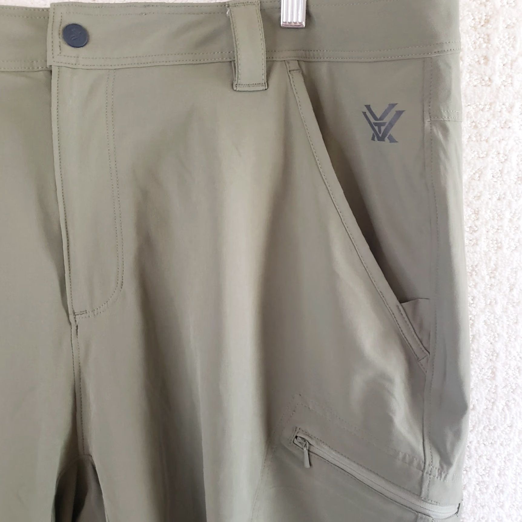 Vintage Vortex Sun Slayer Shorts Green Mens 38 Zip Pockets Spandex Stretch Cargo Outdoor Comfort 10in Inseam Regular Size US 38 / EU 54 - 5 Thumbnail