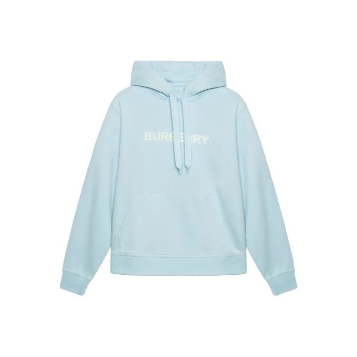Burberry Burberry Light Blue Logo Hoodie for Women 0079 Size XS / US 0-2 / IT 36-38 - 1 Thumbnail