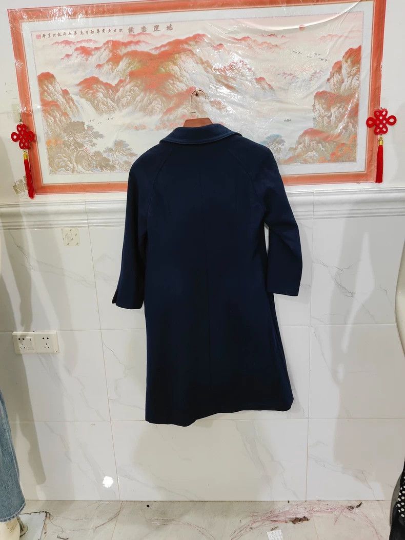 Givenchy Givenchy Vintage Long Navy Blue Alpaca Coat -2507 Size US M / EU 48-50 / 2 - 2 Thumbnail