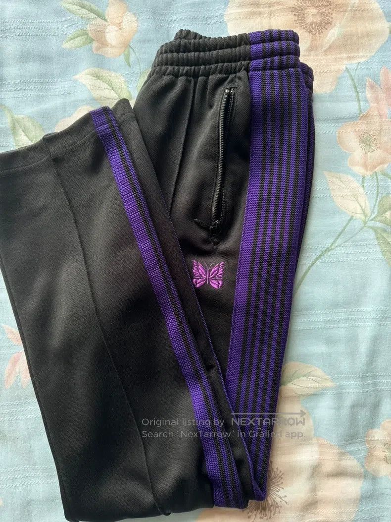 Needles Needles size XS black and purple slacks Size US 34 / EU 50 - 2 Thumbnail