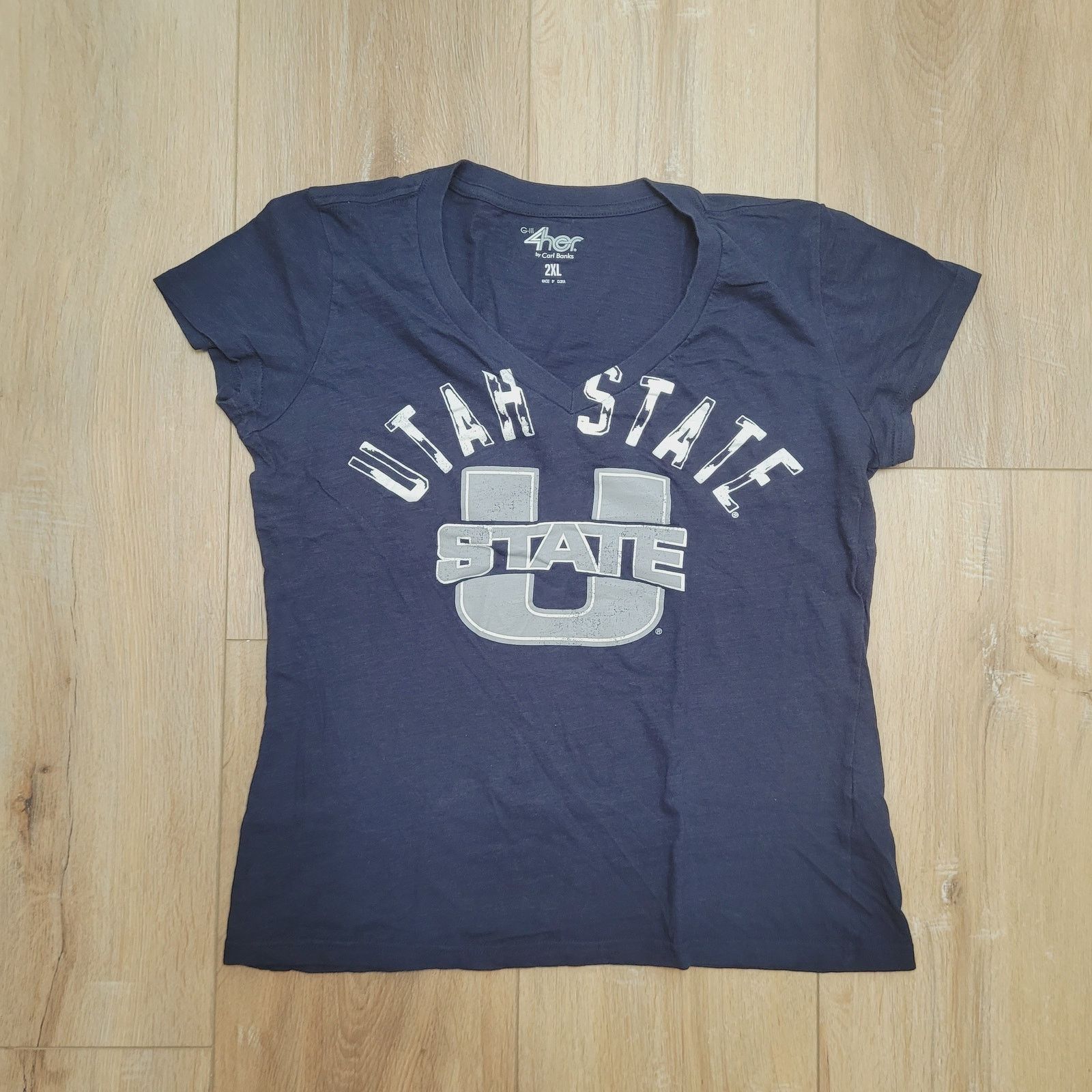 Other Utah State Aggies T Shirt Womens XL Stretch (Tag 2XL) V Neck Size XL / US 12-14 / IT 48-50 - 1 Thumbnail