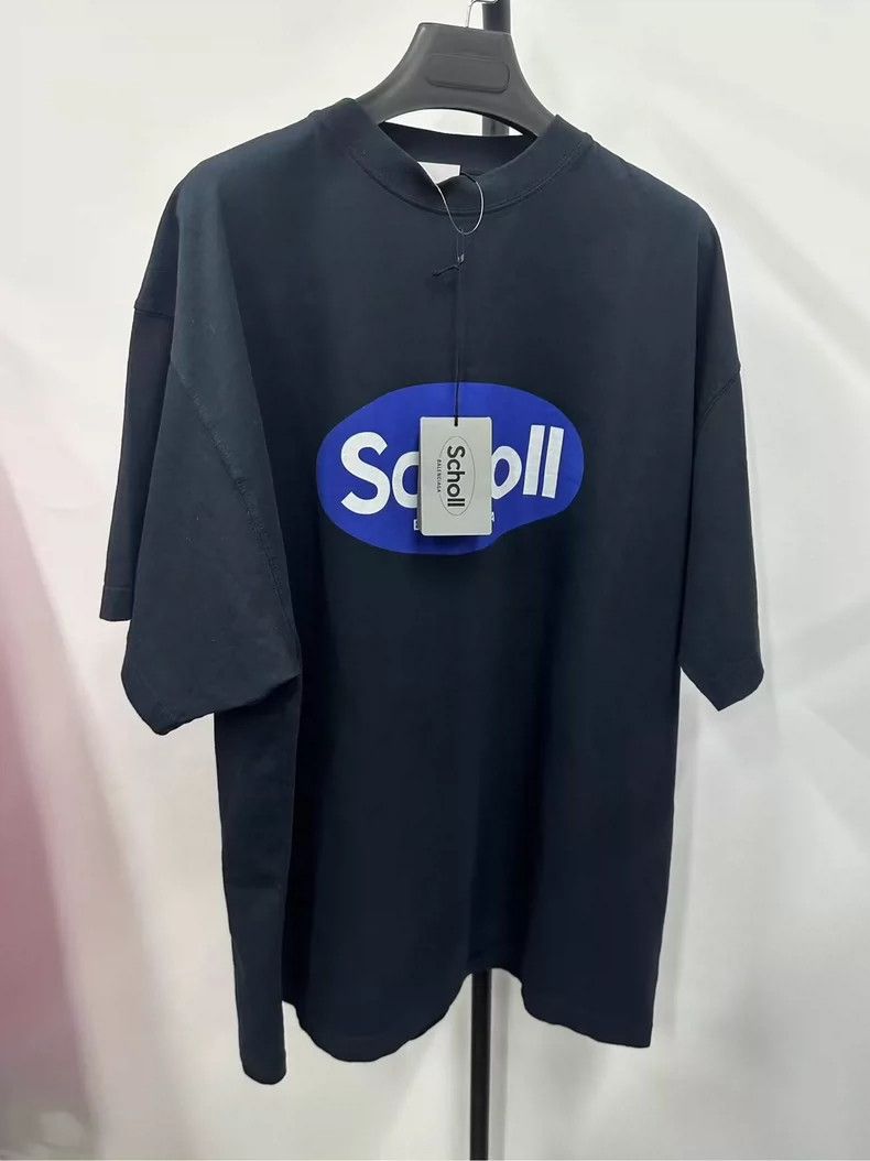 Balenciaga Balenciaga Scholl Letter Short Sleeve Size US M / EU 48-50 / 2 - 1 Thumbnail