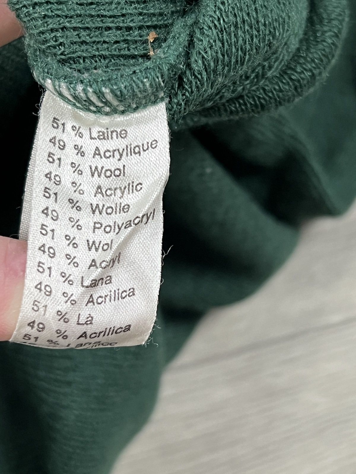 Lacoste Vintage Lacoste V-Neck Wool Sweater Men’s Size XL L Size US XL / EU 56 / 4 - 8 Thumbnail