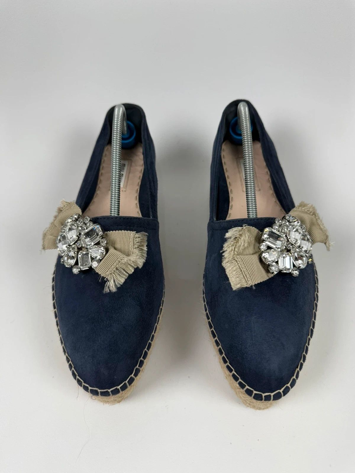 Miu Miu Miu Miu Suede Espadrilles Emlished size 39 Size US 9 / IT 39 - 2 Thumbnail