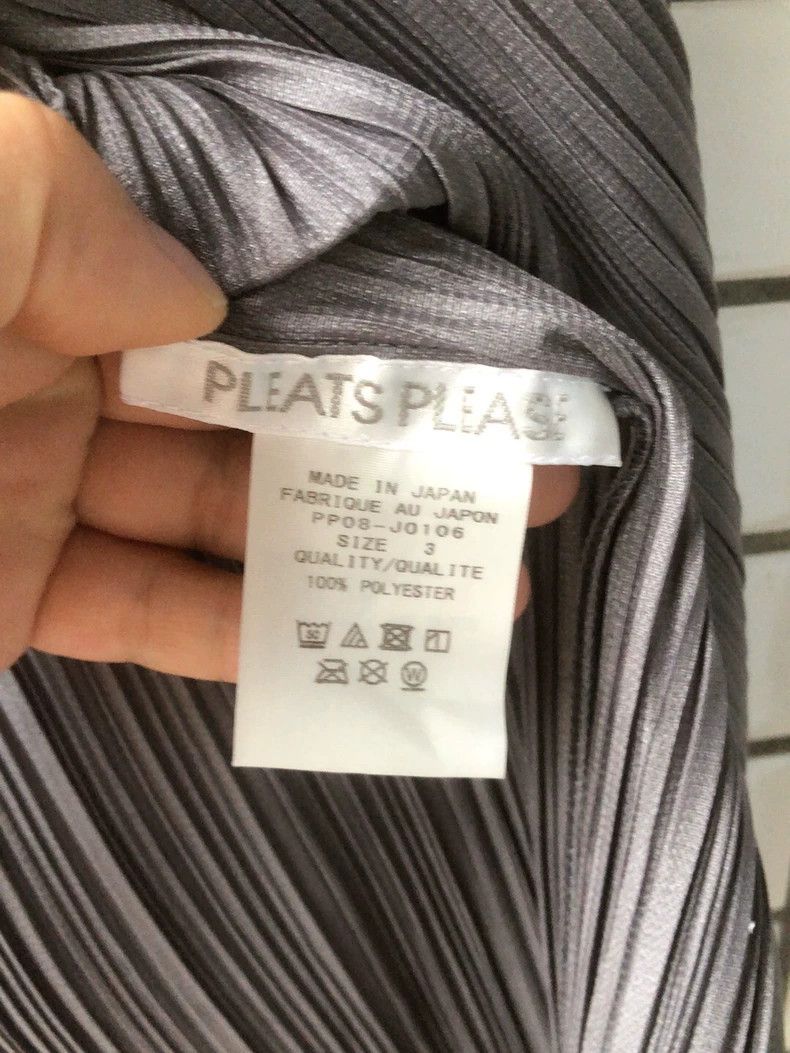 Issey Miyake Issey Miyake size:3 A dark grey pleated cardigan Size M / US 6-8 / IT 42-44 - 3 Thumbnail