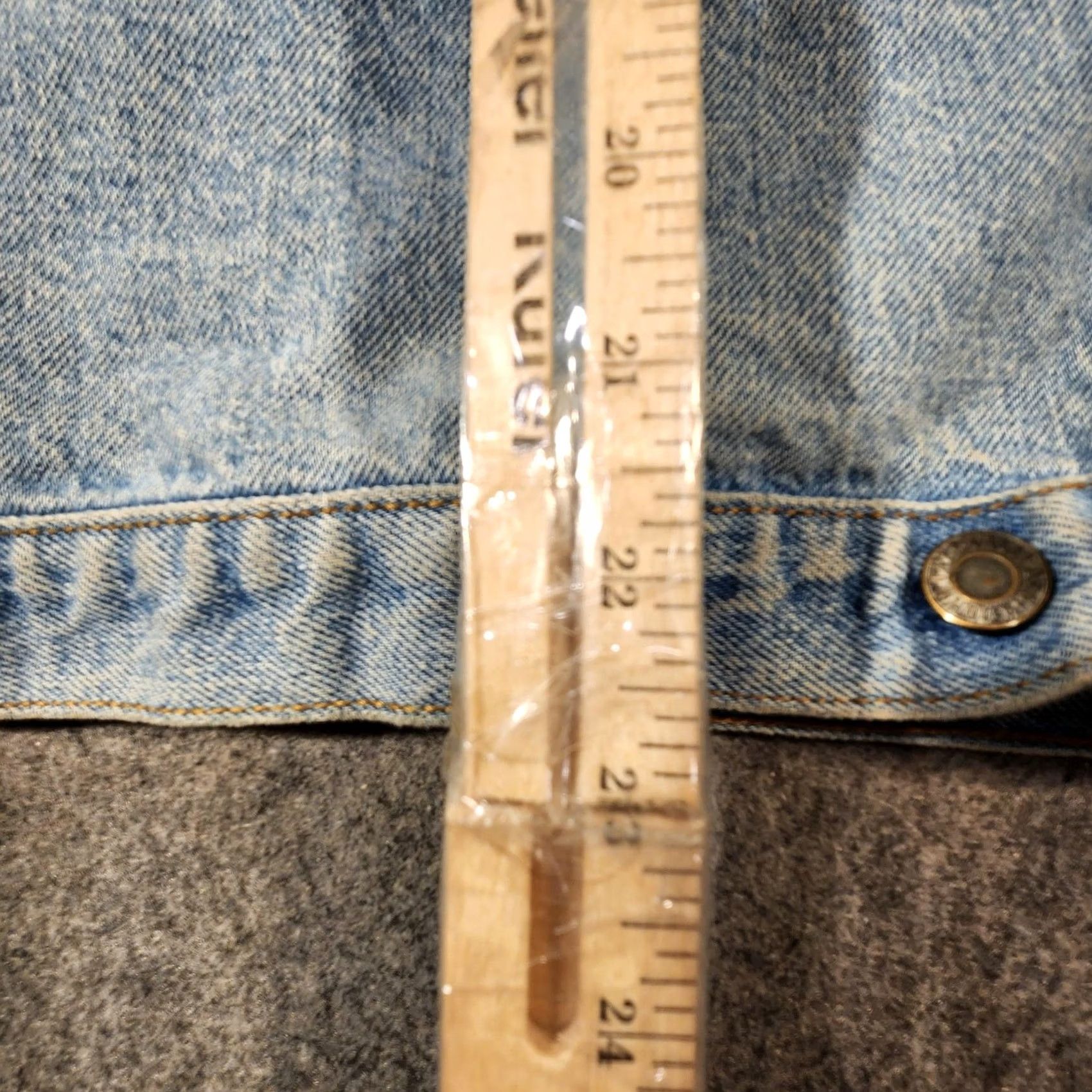 Denime VINTAGE John Galt Denim Jacket Womens Small Blue Trucker Corduroy Collar Size S / US 4 / IT 40 - 7 Thumbnail