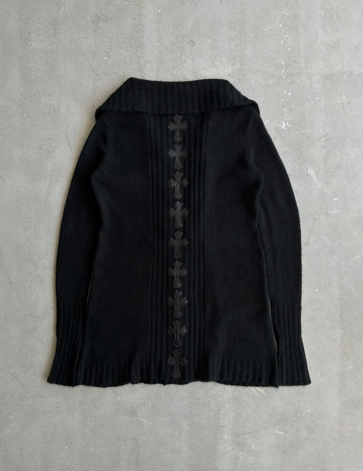 Chrome Hearts 1/1 VIP SPECIAL ORDER CROSS PATCHES CASHMERE CARDIGAN COAT Size US S / EU 44-46 / 1 - 1 Thumbnail