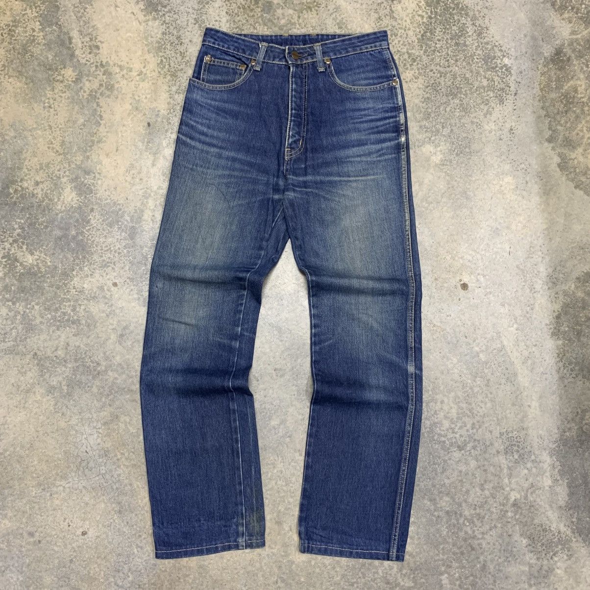 Edwin Vintage Edwin Union Jack Patch Clawmark Fade Jeans Size US 28 / EU 44 - 2 Thumbnail