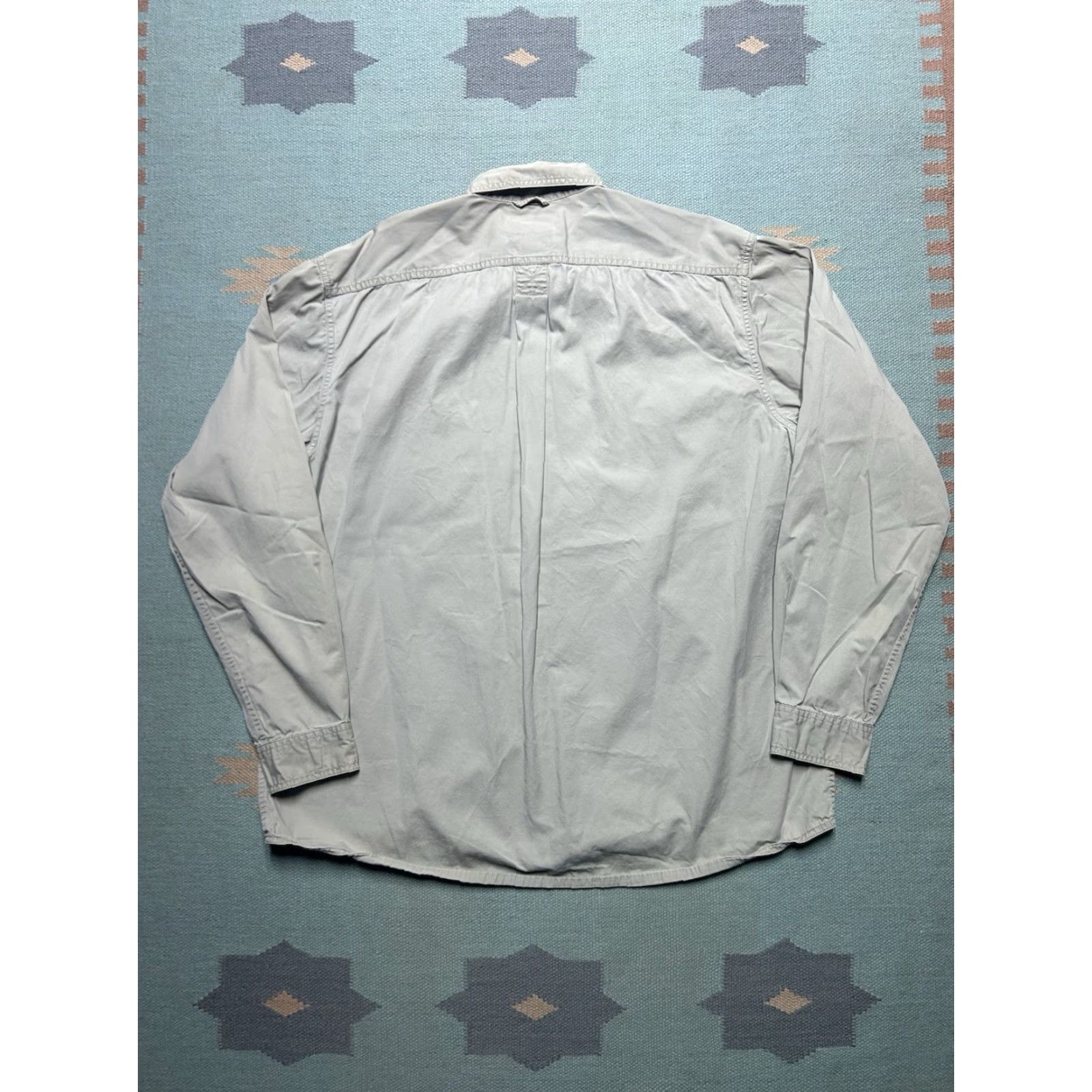 Eddie Bauer Eddie Bauer Sport Shop Long Sleeve Button-Up Shirt Outdoor Safari Tan Khaki XL Tall Beige Men Size US XL / EU 56 / 4 - 5 Thumbnail