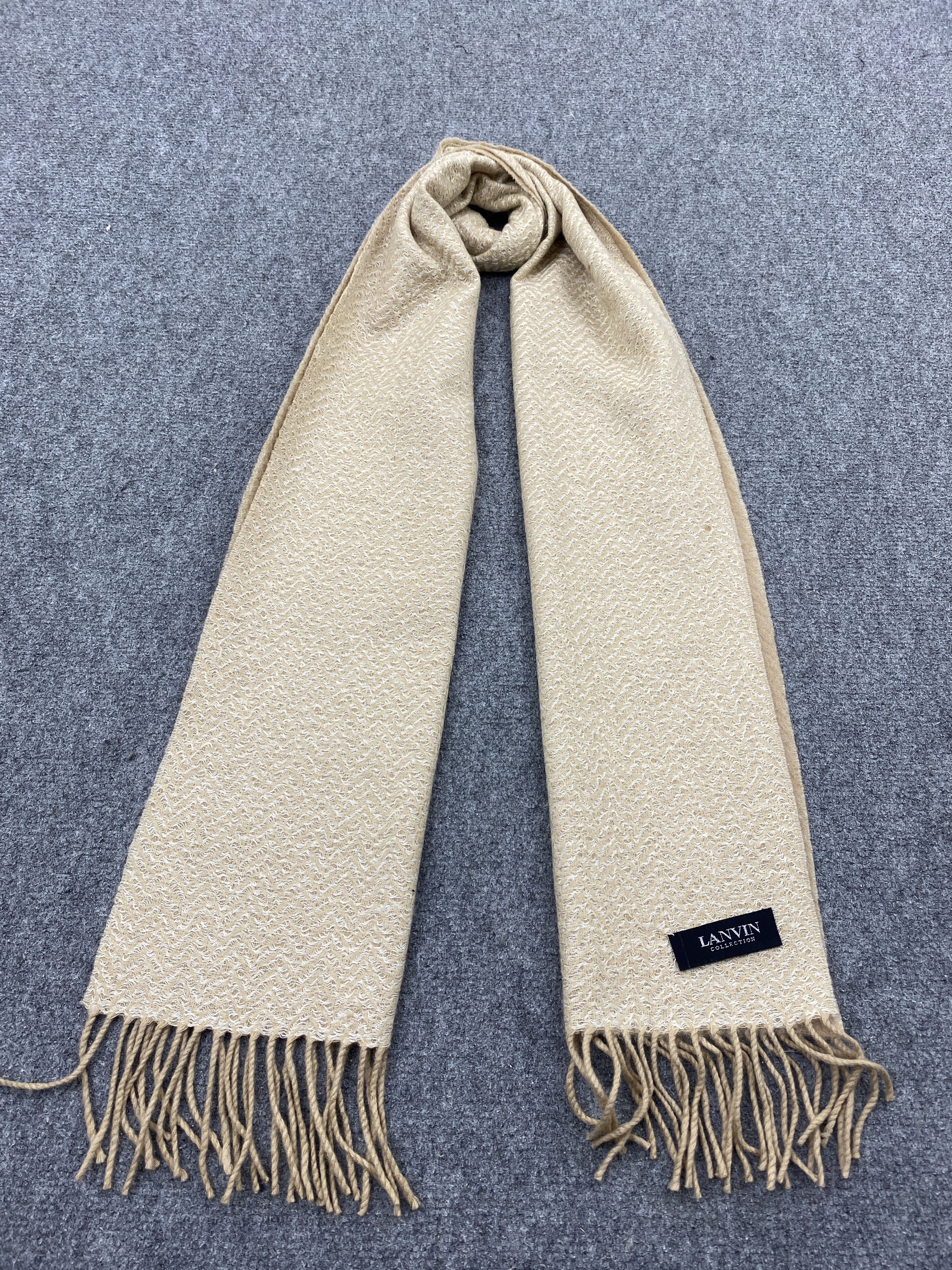 Lanvin Lanvin Collection Brown Cashmere Scarf Muffler Size ONE SIZE - 1 Preview