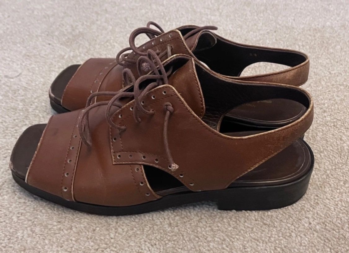 Comme des Garcons Comme des Garcons Brown Roman Sandals Size US 4 / IT 34 - 2 Thumbnail
