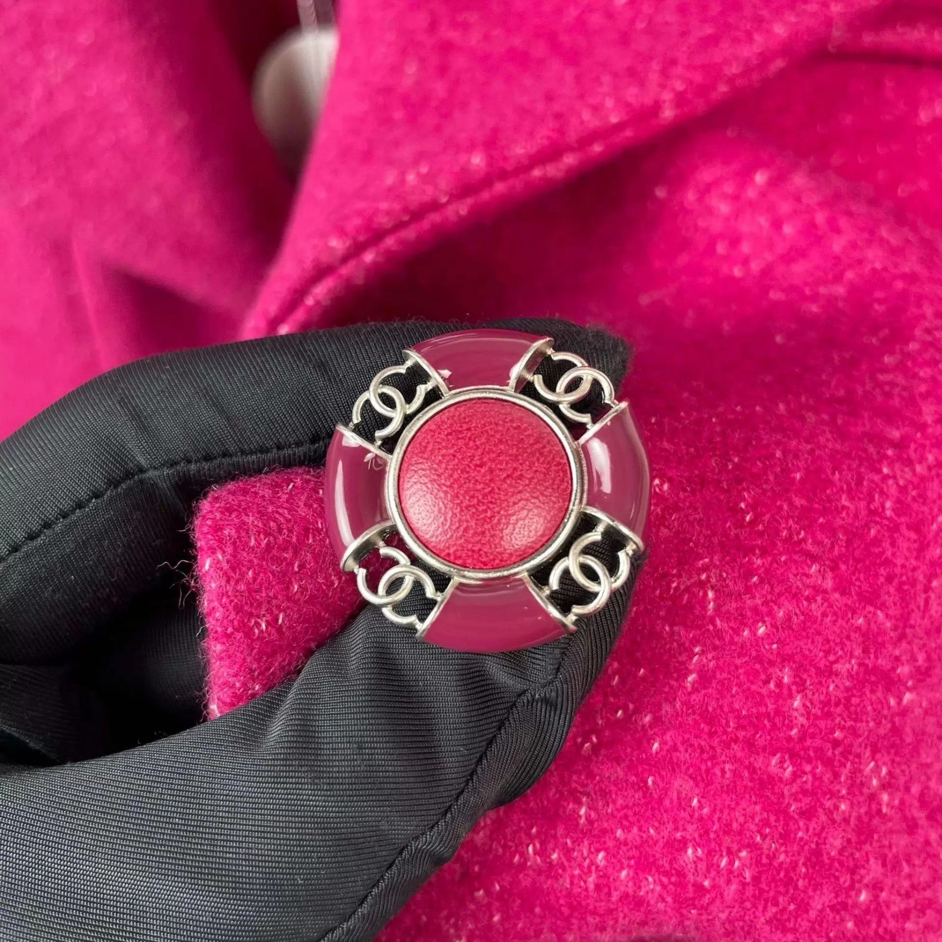 Chanel Chanel Pink Wool Jacket 34 EU Size XS / US 0-2 / IT 36-38 - 5 Thumbnail