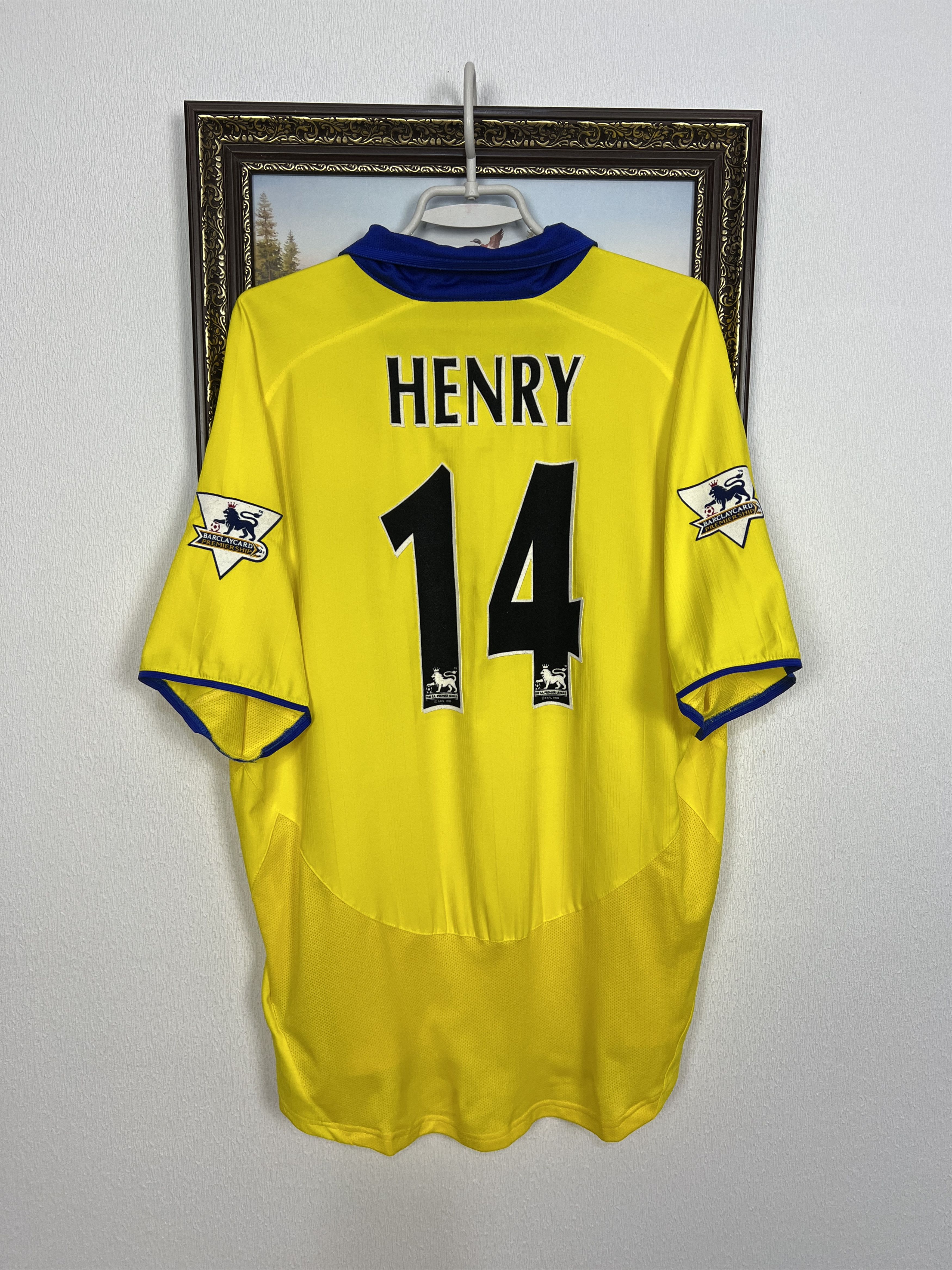 Nike Arsenal Away football shirt Soccer #14 Henry Jersey Trikot Size US L / EU 52-54 / 3 - 7 Thumbnail