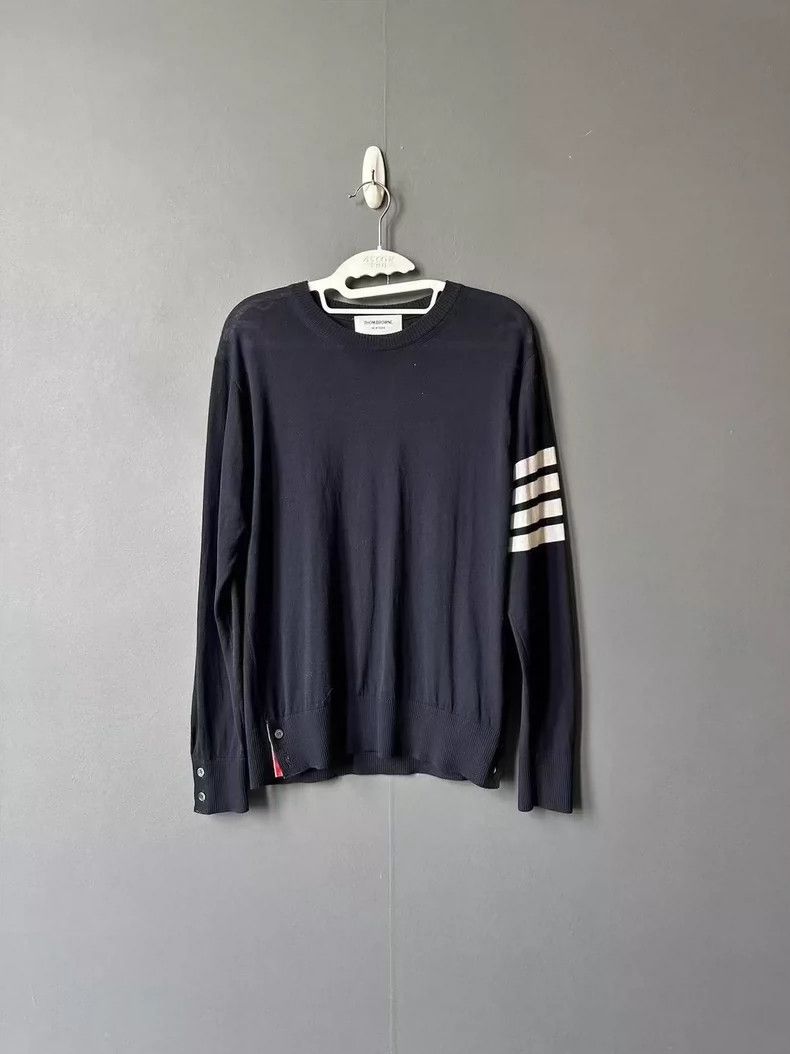 Thom Browne Thom Browne Blue wool knitwear jacket 2505-Nextarrow Size US M / EU 48-50 / 2 - 1 Thumbnail